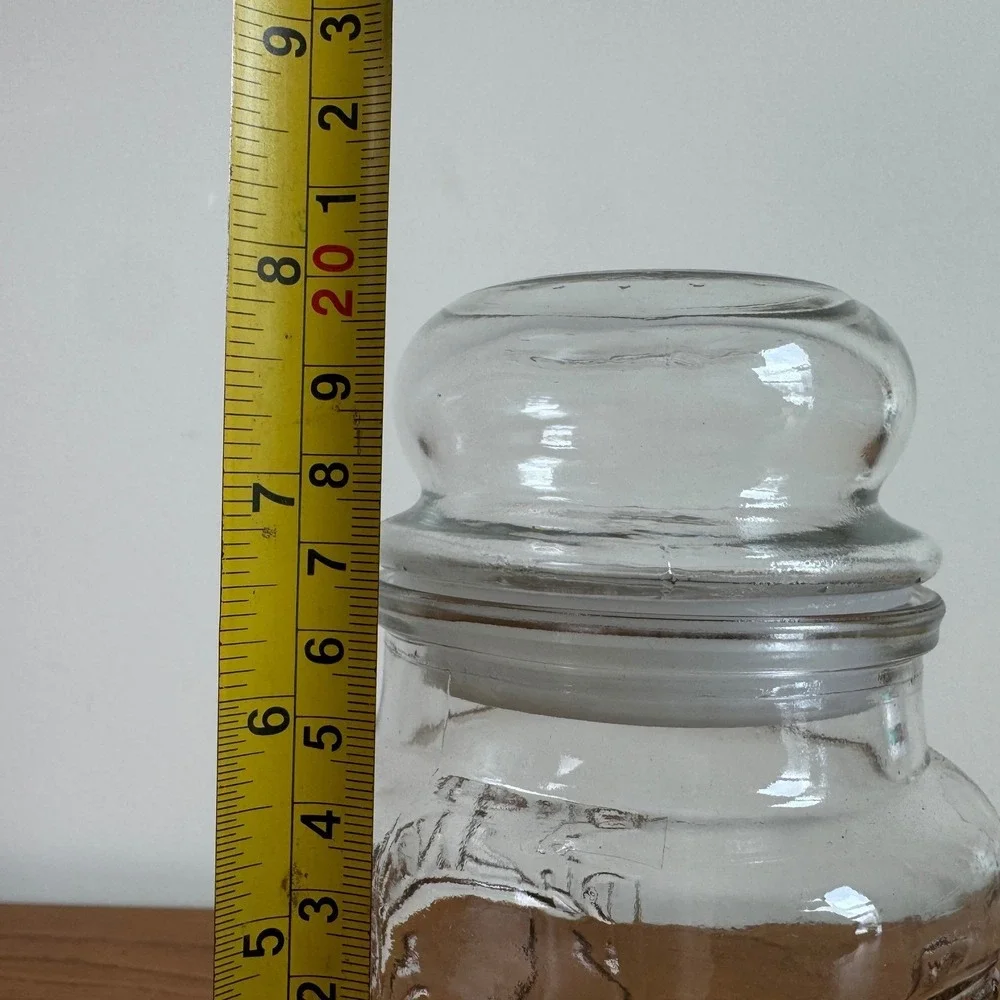 Planters Peanuts 75th Anniversary Glass Jar Mr‎ Peanut 1981 Collectible